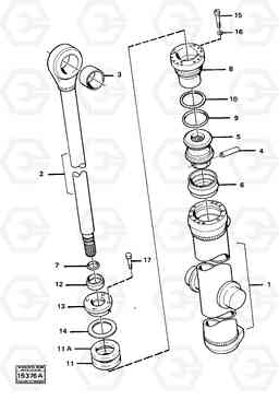 15345 Hydraulic cylinder lifting Tillv Nr - 5228 4400 4400, Volvo Construction Equipment