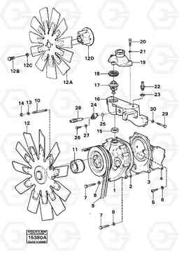 518 Water pump with fitting parts 4400 4400, Volvo Construction Equipment