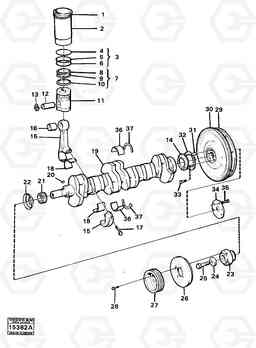 38931 Crankshaft and related parts 4400 4400, Volvo Construction Equipment