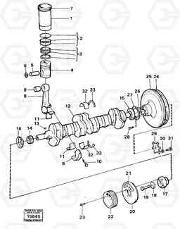 24735 Crankshaft and related parts 4500 4500, Volvo Construction Equipment