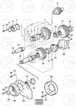 1296 Dropbox gears and shafts 4500 4500, Volvo Construction Equipment