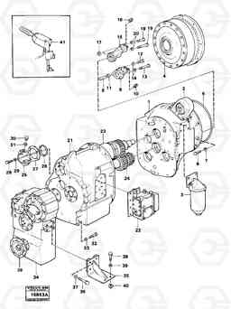 98030 Power transmission with fitting parts Tillv Nr-2600 4500 4500, Volvo Construction Equipment