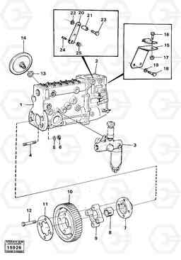 1342 Fuel injection pump with fitting parts 861 861, Volvo Construction Equipment