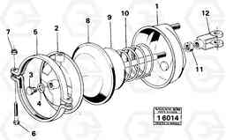 1177 Brake cylinder. 5350B Volvo BM 5350B SER NO 2229 - 3999, Volvo Construction Equipment