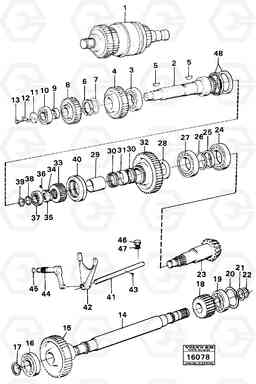 21880 Clutches,gears and shafts 861 861, Volvo Construction Equipment