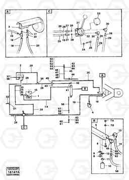 91315 Pneumatic system for operation of controls Serial No. - 59471 861 861, Volvo Construction Equipment