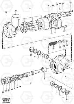 20825 Hydraulic pump 5350B Volvo BM 5350B SER NO 2229 - 3999, Volvo Construction Equipment