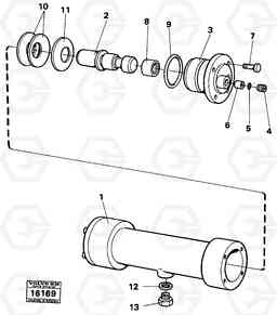2204 Damping cylinder tillv nr -1616 5350 5350, Volvo Construction Equipment