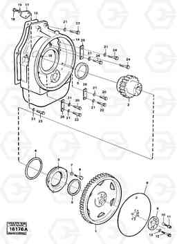 25345 Pump drive with fitting parts 5350 5350, Volvo Construction Equipment