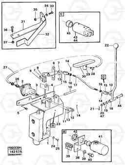 504 Controls for tipping cylinder 861 861, Volvo Construction Equipment