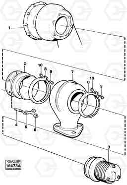 20780 Exhaust pressure regulator with Fitting Parts A25 VOLVO BM VOLVO BM A25, Volvo Construction Equipment