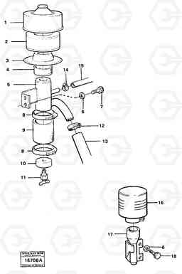 72059 Filter with fitting parts Tillv No 1901 - 4300 4300, Volvo Construction Equipment