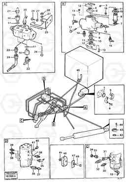 104651 Steering system, joints 4600 4600, Volvo Construction Equipment