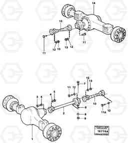 16424 Propeller shafts with fitting parts 4600 4600, Volvo Construction Equipment