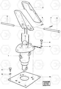 18981 Footbrake valve with mountings 4600B 4600B, Volvo Construction Equipment