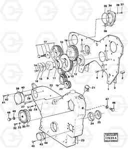 99832 Timing gear casing and timing gears 616B/646 616B,646 D45, TD45, Volvo Construction Equipment