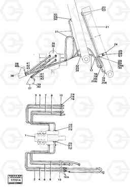 92937 Hydraulic system lifting and tilting System 4600B 4600B, Volvo Construction Equipment