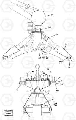 29035 Rotator with fitting parts 99359 4600 4600, Volvo Construction Equipment