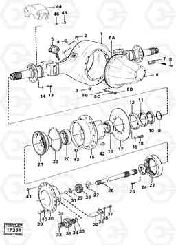 20971 Drive axle, front prod nr 23507 4300 4300, Volvo Construction Equipment