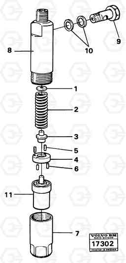 63332 Injector L50 L50 S/N -6400/-60300 USA, Volvo Construction Equipment