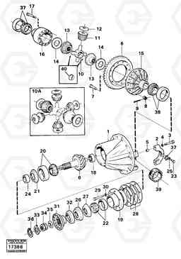 53319 Drive axle gear tillv nr 59095- 861 861, Volvo Construction Equipment