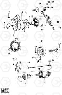 1190 Starter motor mo 40922 - 861 861, Volvo Construction Equipment