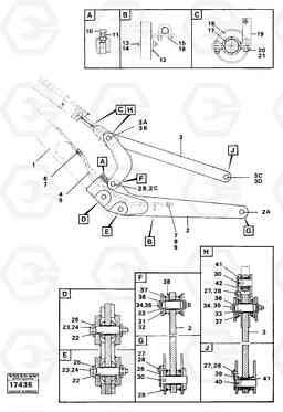 79463 Extended lifting frame 99421 4200 4200, Volvo Construction Equipment