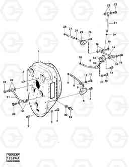 38648 Converter housing with fitting parts 4200B 4200B, Volvo Construction Equipment