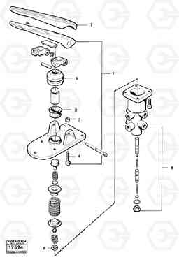 22332 Footbrake valve 4200B 4200B, Volvo Construction Equipment