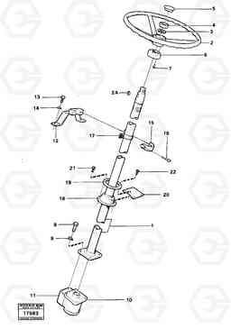 18697 Steering column with fitting parts 4300B 4300B, Volvo Construction Equipment