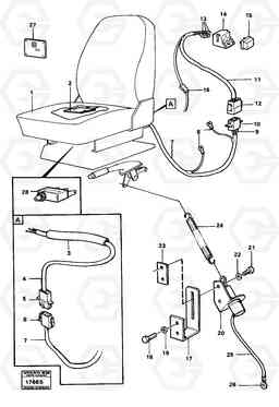 20688 Safety parts details signal for parking brake 98555 4300 4300, Volvo Construction Equipment