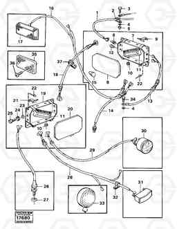 36457 Electrical system,trailer6x6 861 861, Volvo Construction Equipment