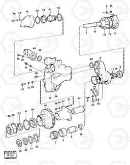 16317 Water pump with fitting parts 4600B 4600B, Volvo Construction Equipment