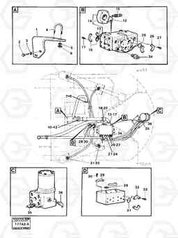 99352 Steering system: fitting parts. L160 VOLVO BM L160, Volvo Construction Equipment