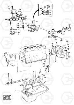 104368 Engine with fitting parts 4600B 4600B, Volvo Construction Equipment