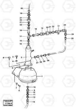 17728 Diaphragm cylinder. 4600B 4600B, Volvo Construction Equipment