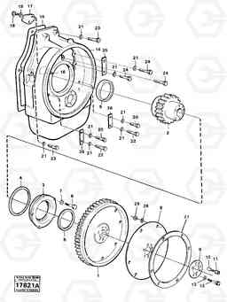 19053 Pump drive with fitting parts 5350B Volvo BM 5350B SER NO 2229 - 3999, Volvo Construction Equipment