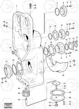46699 Transfer gearbox housing and cover L160 VOLVO BM L160, Volvo Construction Equipment