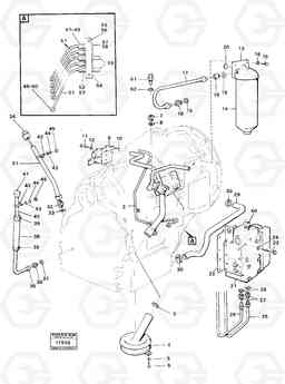 97737 Hydraulic lines, valves and filter 4300B 4300B, Volvo Construction Equipment