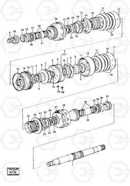 11477 Clutches 3:rd and 4:th speeds 4400 4400, Volvo Construction Equipment