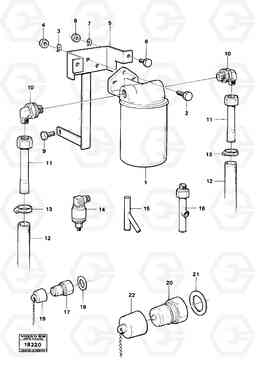 104341 Leak-oil filter. 4300B 4300B, Volvo Construction Equipment