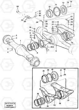 23962 Planet axles with fitting parts L90 L90, Volvo Construction Equipment