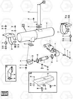 20609 Silencer with fitting parts L90 L90, Volvo Construction Equipment