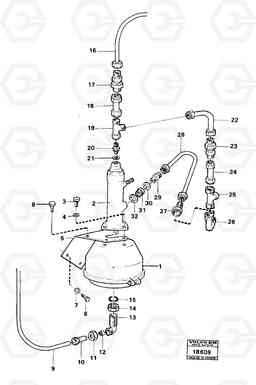 28876 Diaphragm cylinder. 4600B 4600B, Volvo Construction Equipment