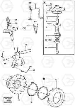 23644 Differential lock L70 L70 S/N -7400/ -60500 USA, Volvo Construction Equipment