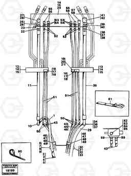 94750 Hydraulic system, front 5:th, 6:th function. L70 L70 S/N -7400/ -60500 USA, Volvo Construction Equipment