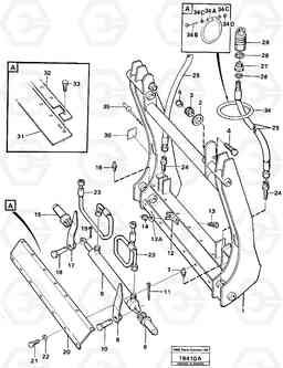 28790 Hydraulic attachment bracket L120 Volvo BM L120, Volvo Construction Equipment