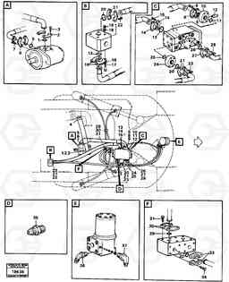 92037 Steering system: fitting parts. L160 VOLVO BM L160, Volvo Construction Equipment