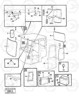 52271 Glass panes and interior components L30 L30, Volvo Construction Equipment