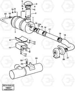 36635 Inlet system. L50 L50 S/N -6400/-60300 USA, Volvo Construction Equipment